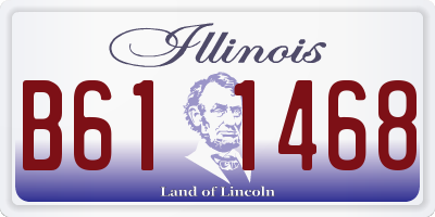 IL license plate B611468