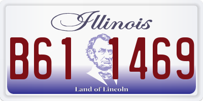 IL license plate B611469