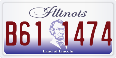 IL license plate B611474