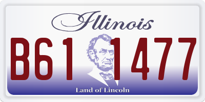 IL license plate B611477