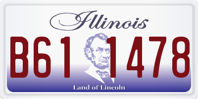IL license plate B611478