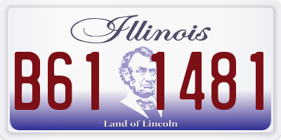 IL license plate B611481