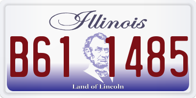 IL license plate B611485