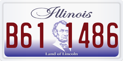 IL license plate B611486