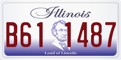 IL license plate B611487