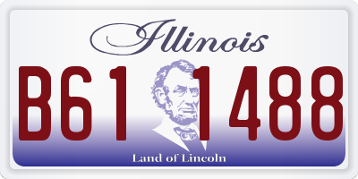 IL license plate B611488