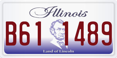 IL license plate B611489