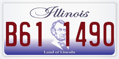 IL license plate B611490