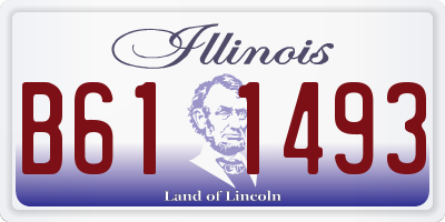 IL license plate B611493