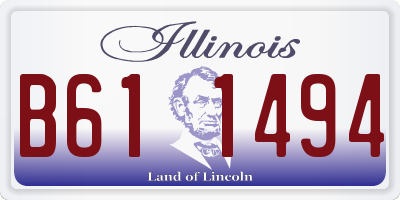 IL license plate B611494