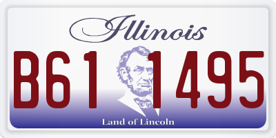 IL license plate B611495