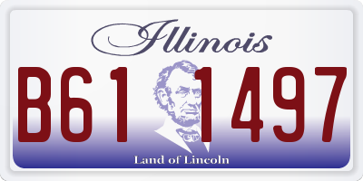 IL license plate B611497