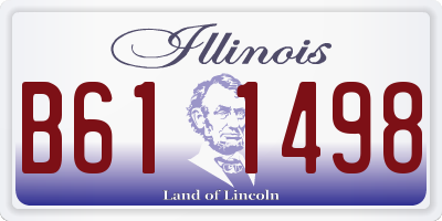 IL license plate B611498