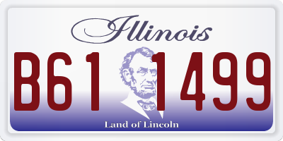 IL license plate B611499