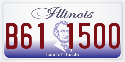 IL license plate B611500