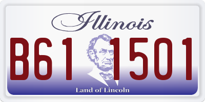 IL license plate B611501