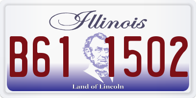 IL license plate B611502