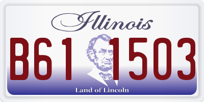 IL license plate B611503