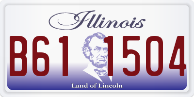IL license plate B611504