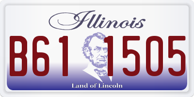IL license plate B611505