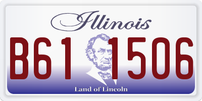 IL license plate B611506