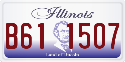 IL license plate B611507