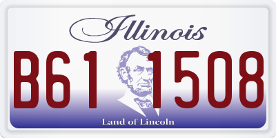 IL license plate B611508