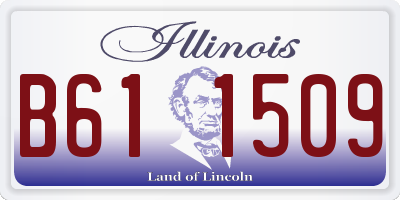 IL license plate B611509