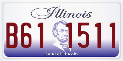 IL license plate B611511