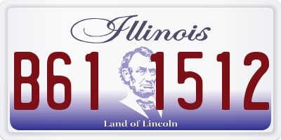 IL license plate B611512