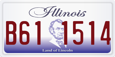 IL license plate B611514