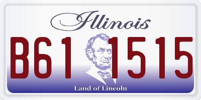 IL license plate B611515