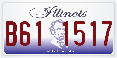 IL license plate B611517