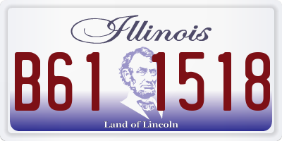 IL license plate B611518