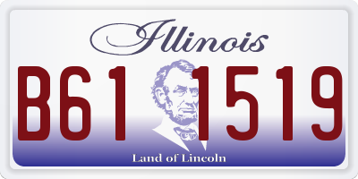 IL license plate B611519