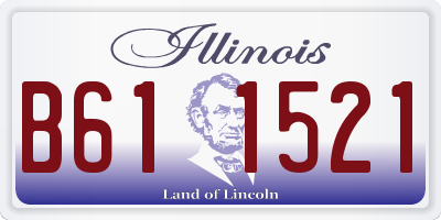IL license plate B611521