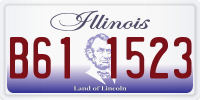 IL license plate B611523