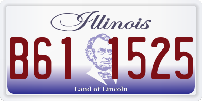 IL license plate B611525