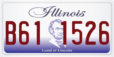 IL license plate B611526
