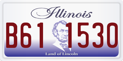 IL license plate B611530