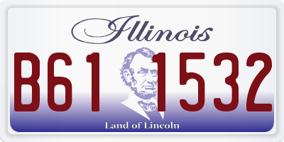 IL license plate B611532