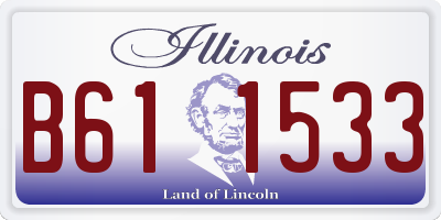 IL license plate B611533
