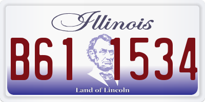 IL license plate B611534