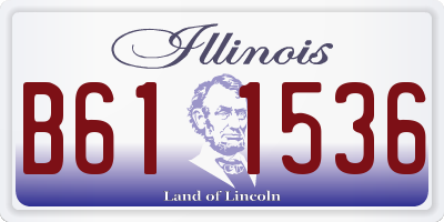 IL license plate B611536