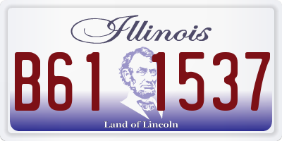 IL license plate B611537