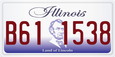 IL license plate B611538