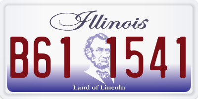 IL license plate B611541