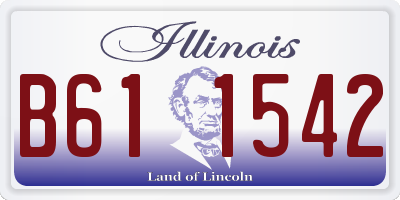 IL license plate B611542