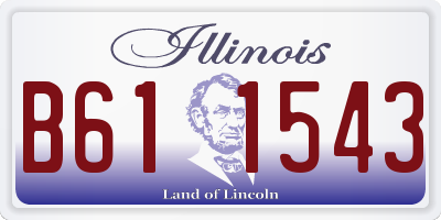 IL license plate B611543