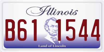 IL license plate B611544